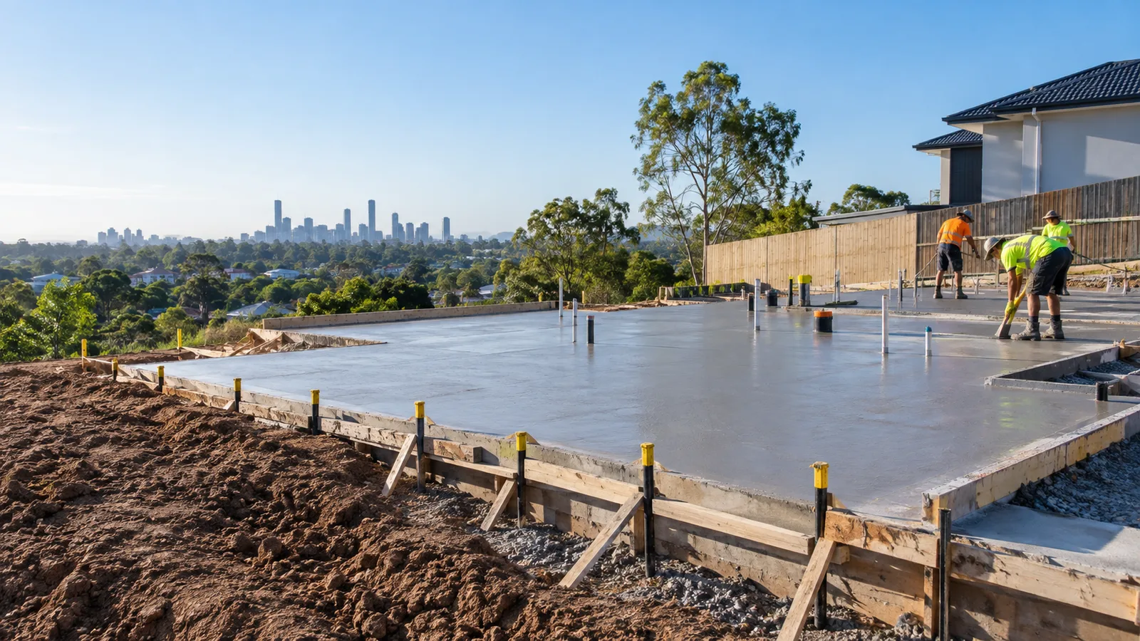 Concrete house slabs surface inspiration