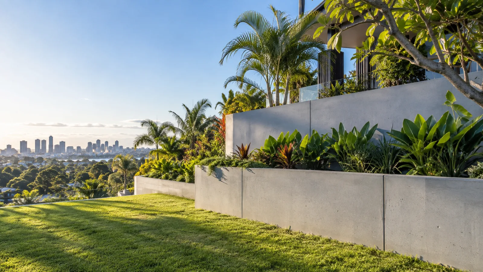 Concrete retaining walls surface inspiration