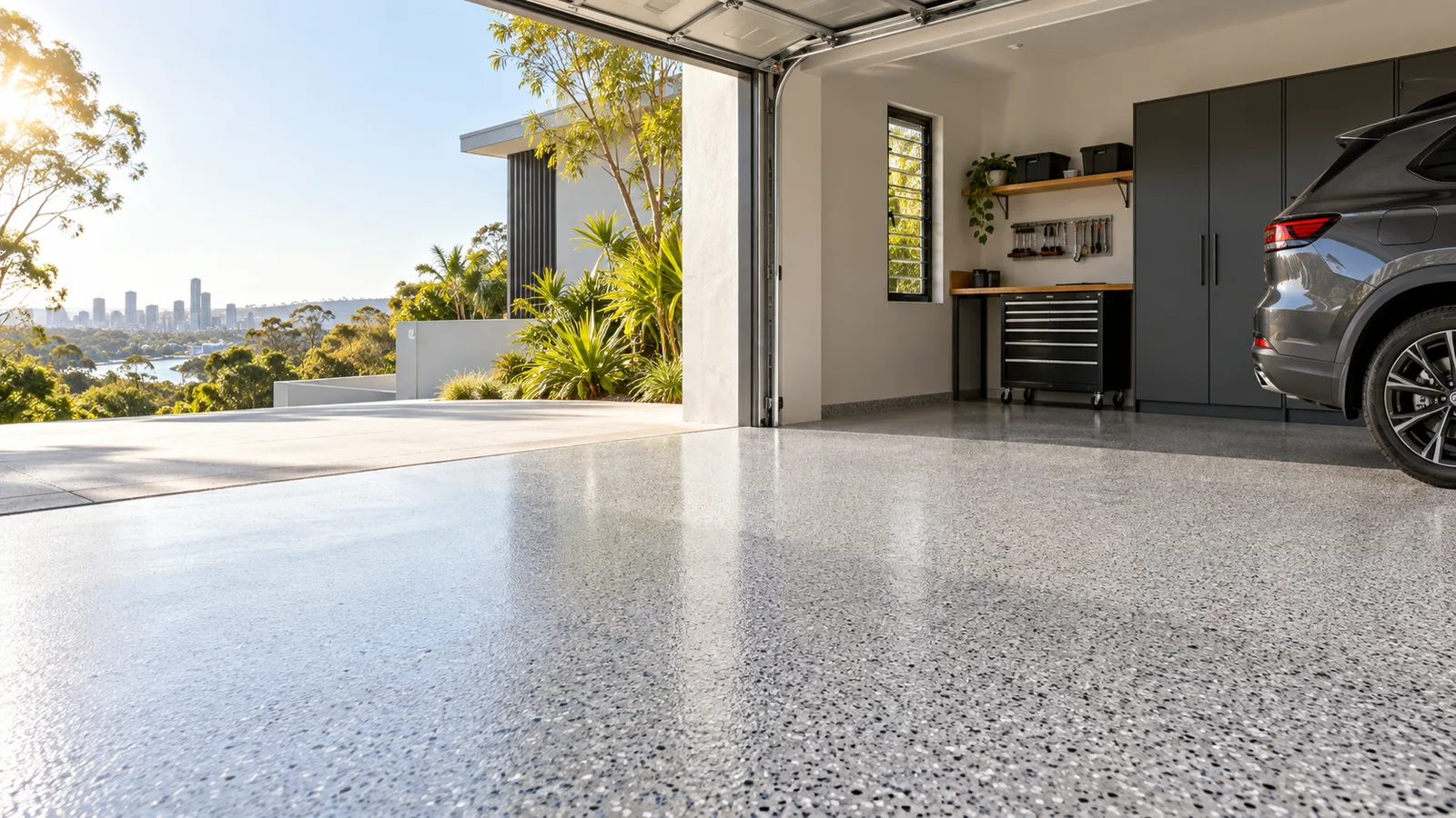 Flake flooring surface inspiration